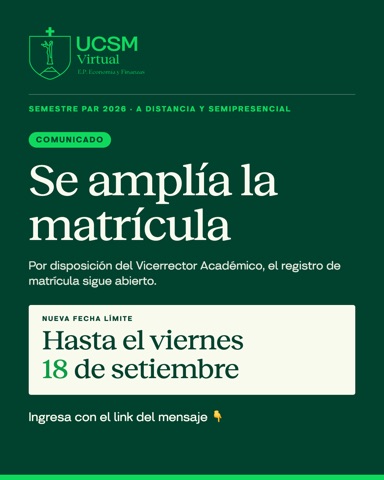 Ampliación de matrícula