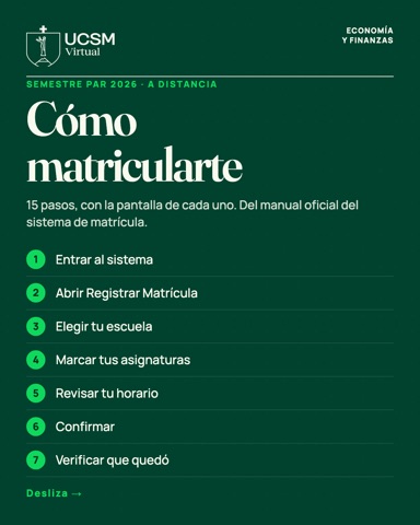 Tutorial de Matrícula